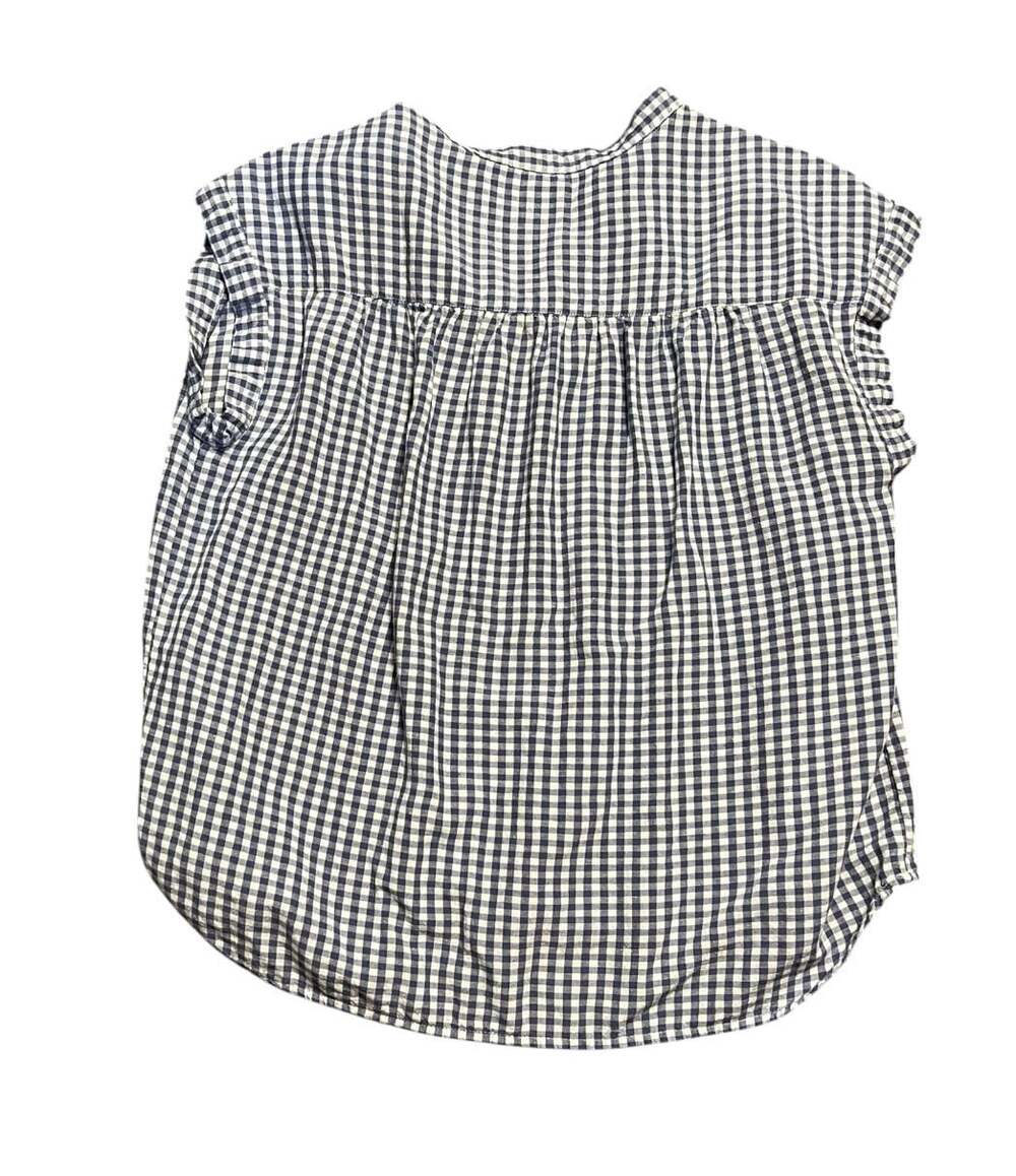 Levi's Women's Blue and White Gingham Sleeveless Blouse Size M - Picture 3 of 4